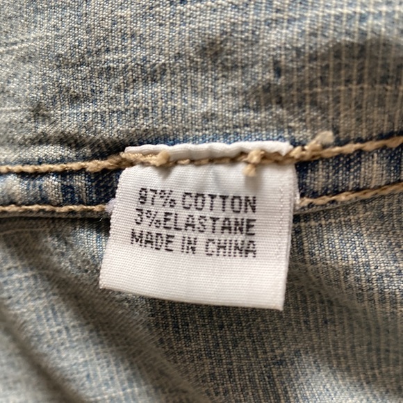 Molly B Preppy Jean Jacket Rhinestone Buttons  Ribbons Trim S - Picture 10 of 16